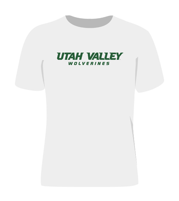 White shirt with Green print