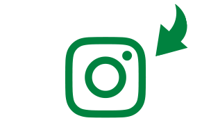 Instagram logo with click arrow