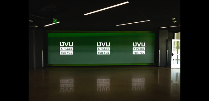 picture of digital signage location on campus