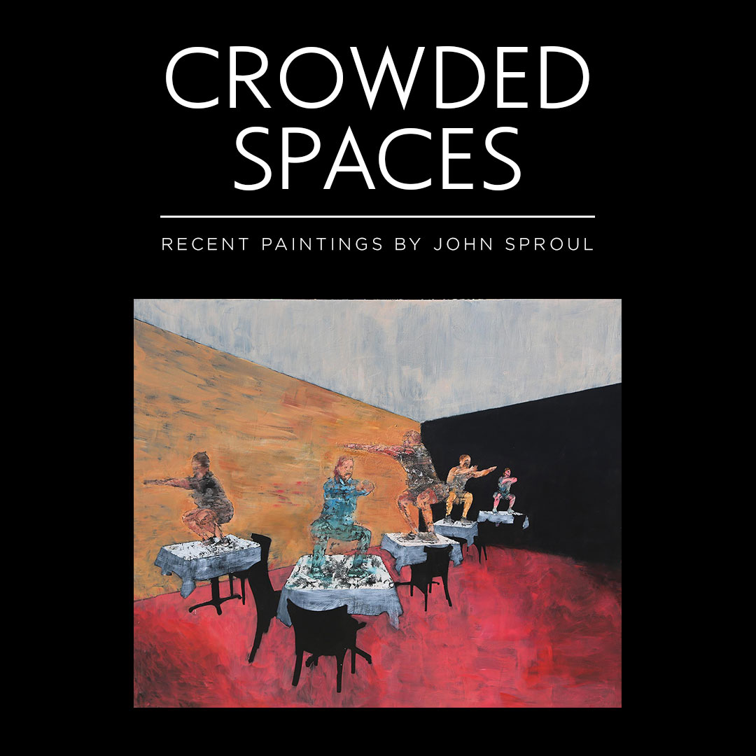 Exhibition poster featuring painting by John Sproul