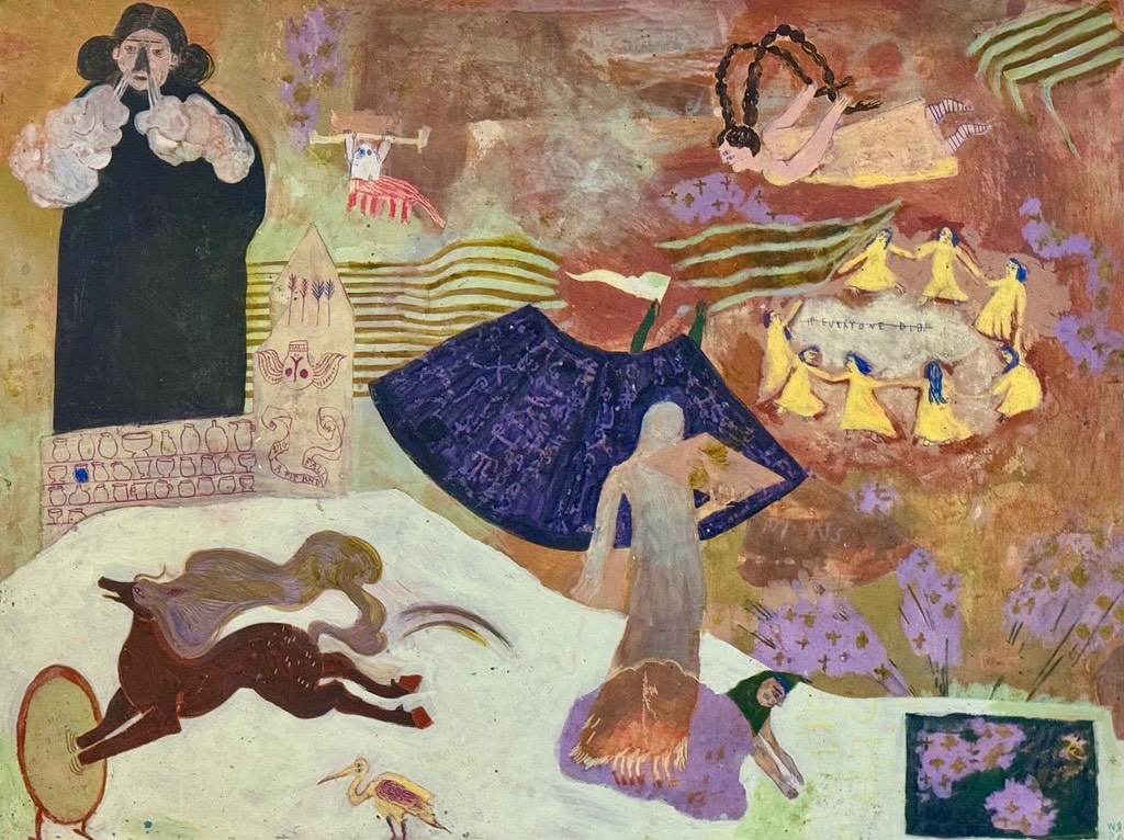 Mixed media artwork by Wren Ross