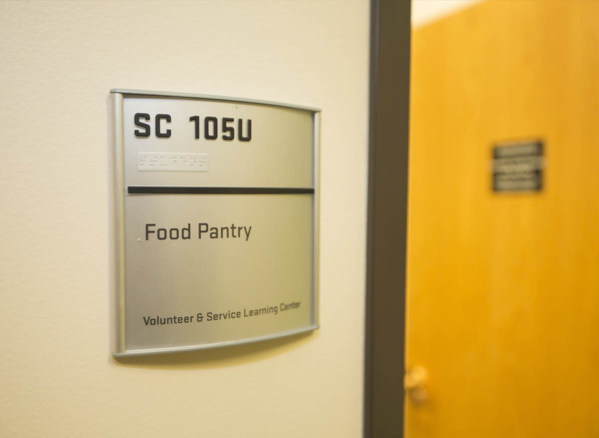 UVU Food Pantry sign
