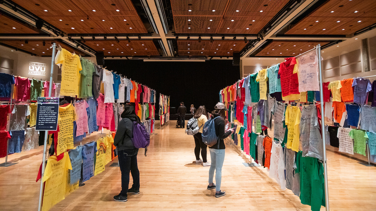 Clothesline Project T-Shirt Exhibit at UVU Raises Awareness for ...