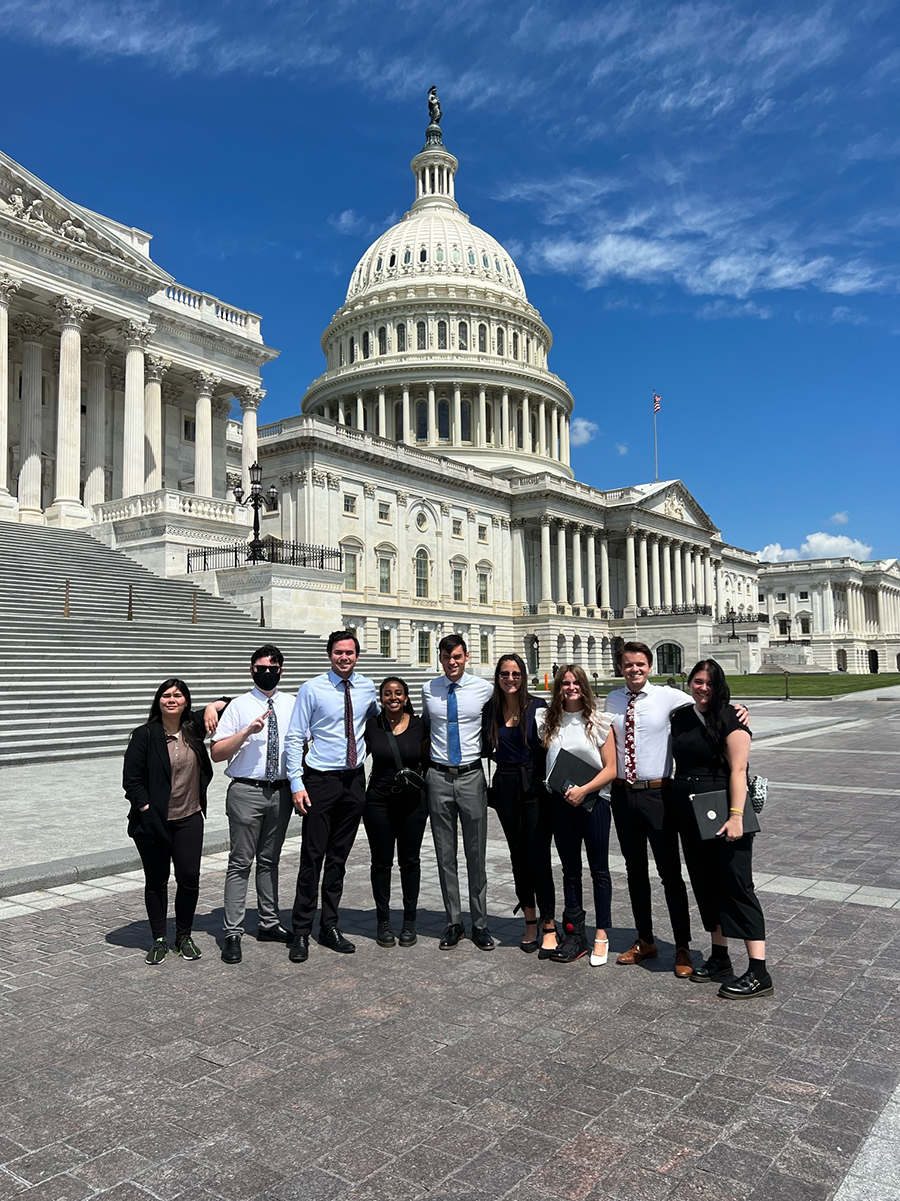 UVU NSS students in Washington, D.C.