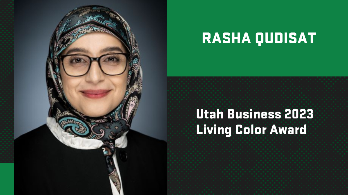 Rasha Qudisat Named Recipient of Utah Business Living Color Award ...