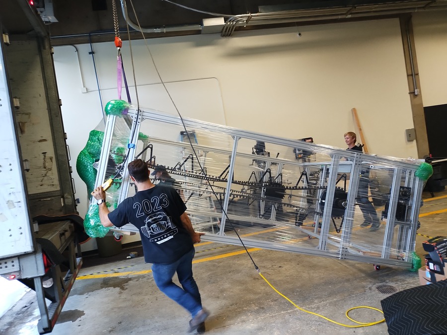 Students moving UVU Lumos Project