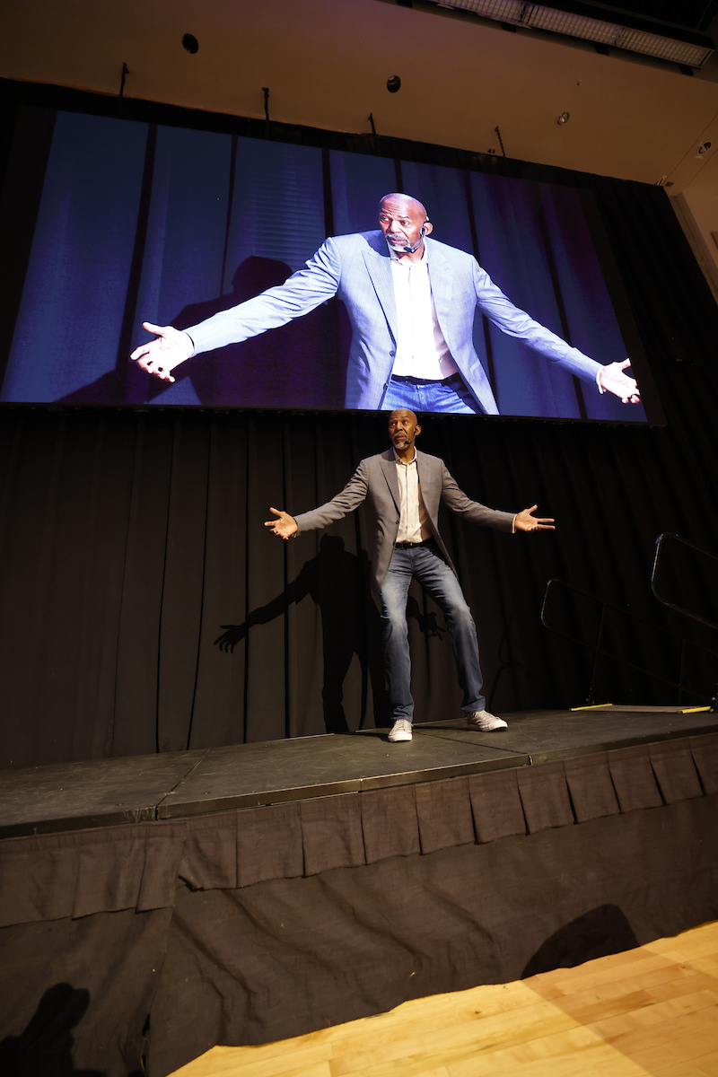 Thurl Bailey speaks at UVU Conference on Mental Health