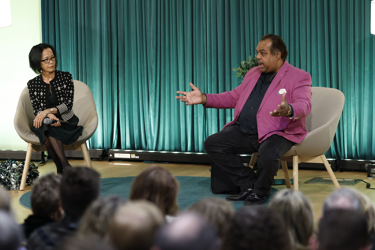 Daryl Davis and President Tuminez