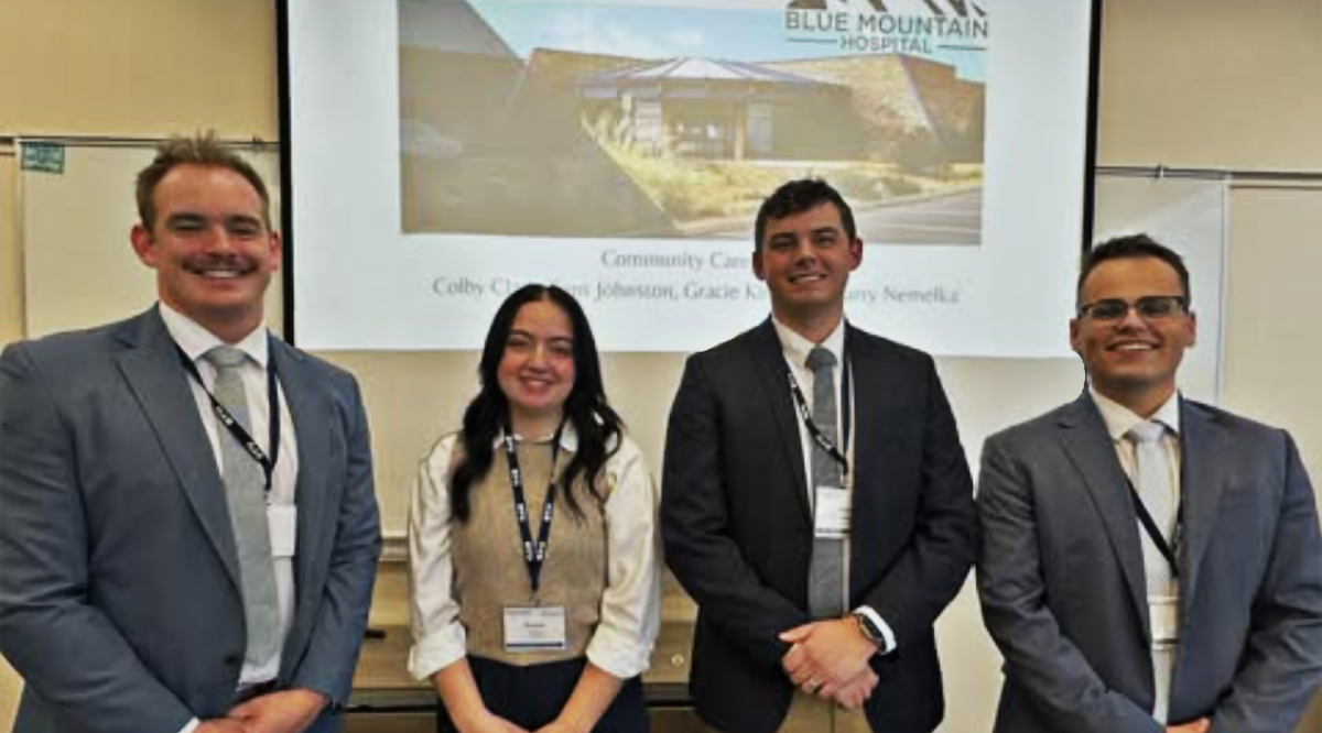 Team members Harry Nemelka, Gracie King, Sam Johnston, and Colby Clark 