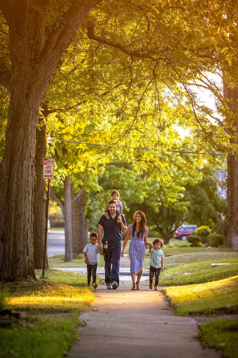 Fabio Sagebin and family