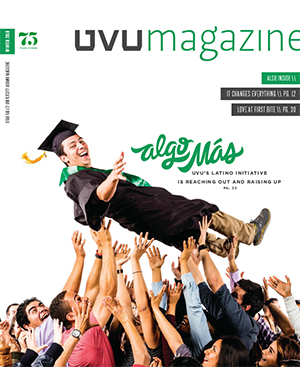 Winter 2016 UVU Magazine issue cover