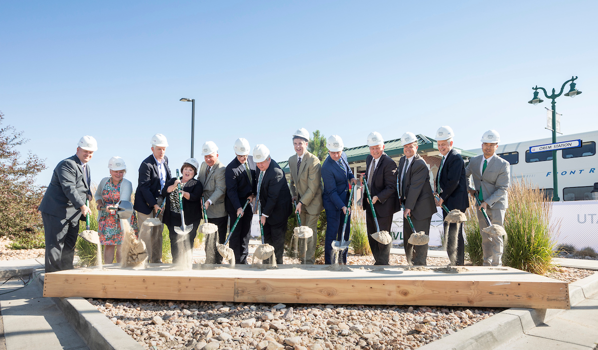 UDOT, UTA, UVU, Orem City and MAG break ground on I-15 pedestrian bridge