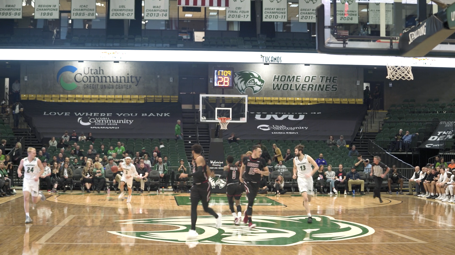 Screenshot of UVU Athletics b-roll