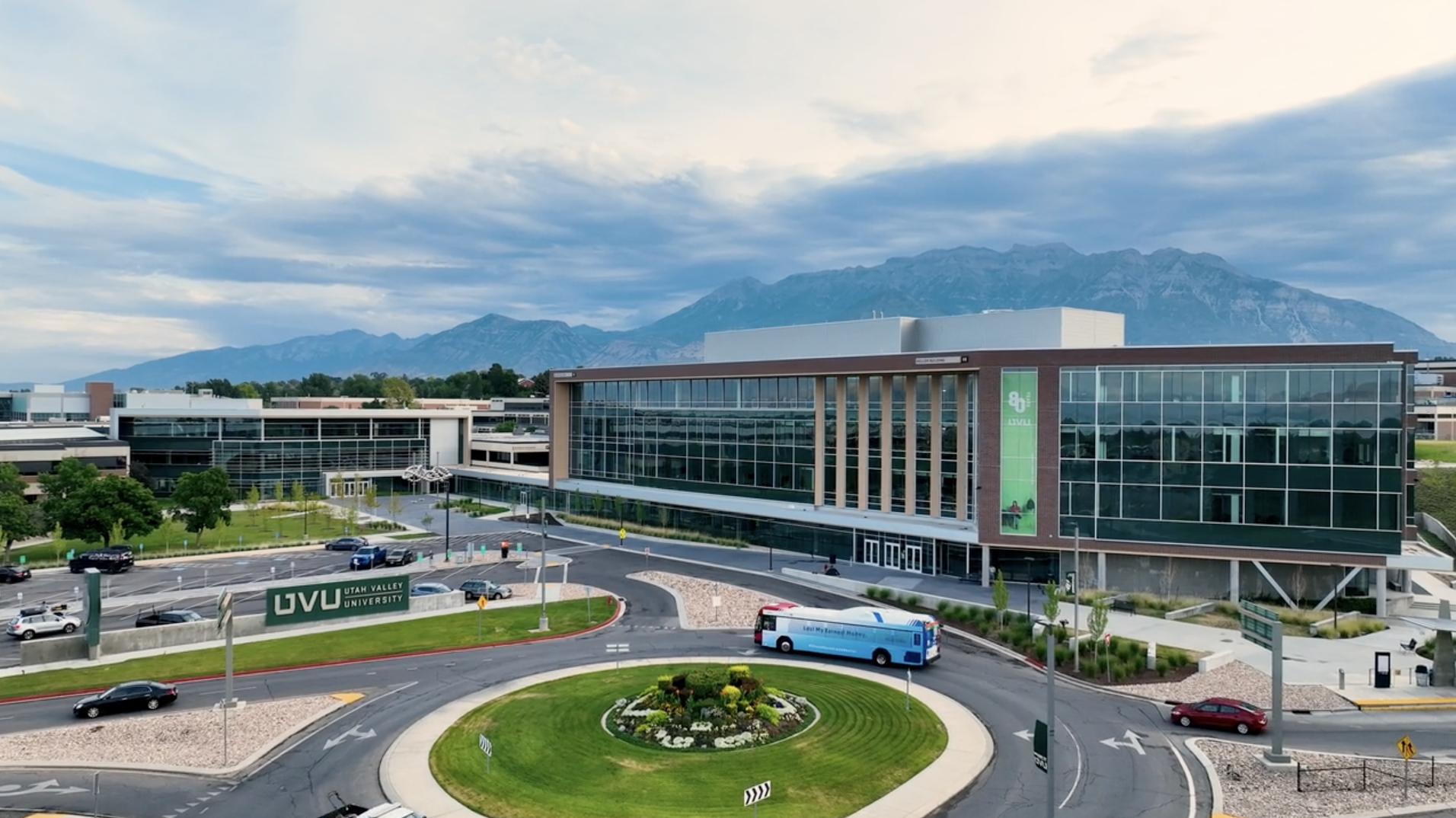 Screenshot of UVU Campus b-roll