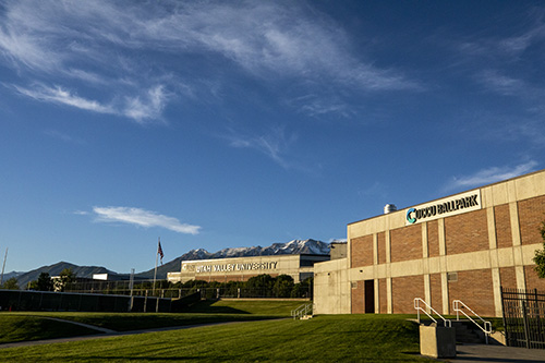 UCCU Center and UCCU Ballpark entrance.