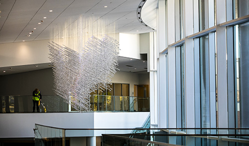 Noorda Center lobby artwork.