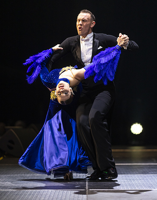 Ballroom dancers perform at the Scholarship Ball.