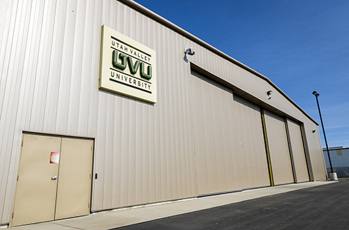 Provo Airport campus building exterior.