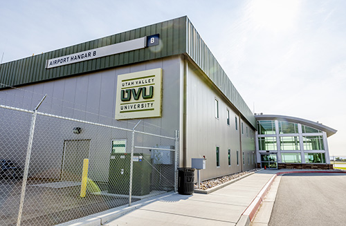 Provo Airport campus building exterior.