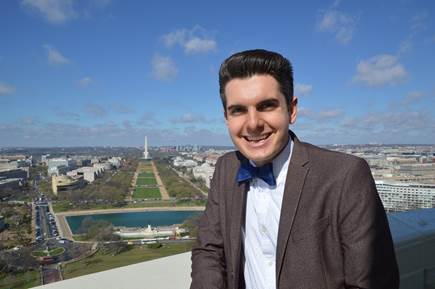 Phil Varney overlooking Washington D.C.