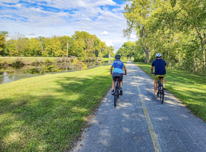 Bikers on road