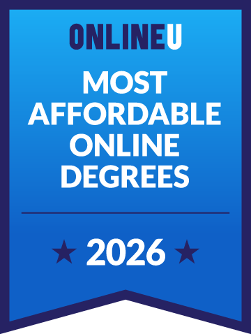 2026 Most Affordable Online Colleges OnlineU badge
