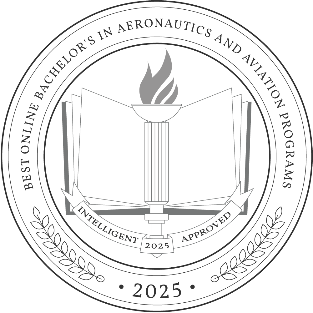 Best Online Bachelor's in Aeronatics and Aviation Programs badge