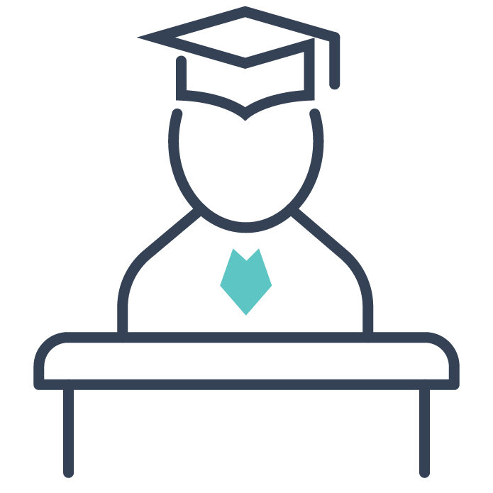 scholar at a podium Icon