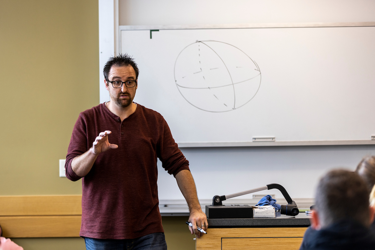 professor teaching a class