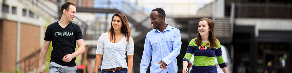 A group of students walking together.