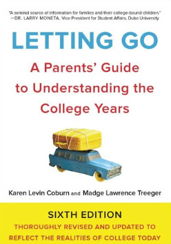 A picture of the cover of the book 'Letting Go: A Parents' Guide to Understanding the College Years'.