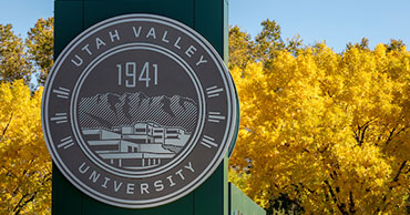 uvu logo sign