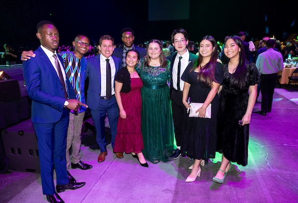 Group photo of Scholarship Ball attendees.