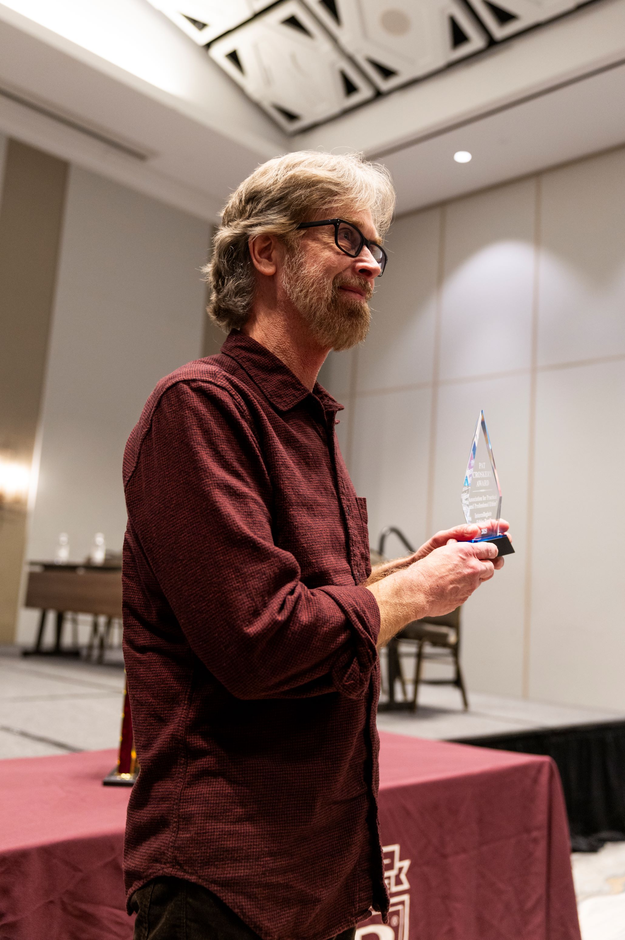 Jeff Receiving the Pat Croskrey award