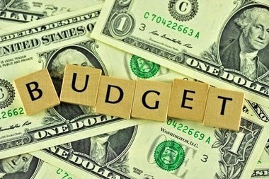 Image of Money and words Budget