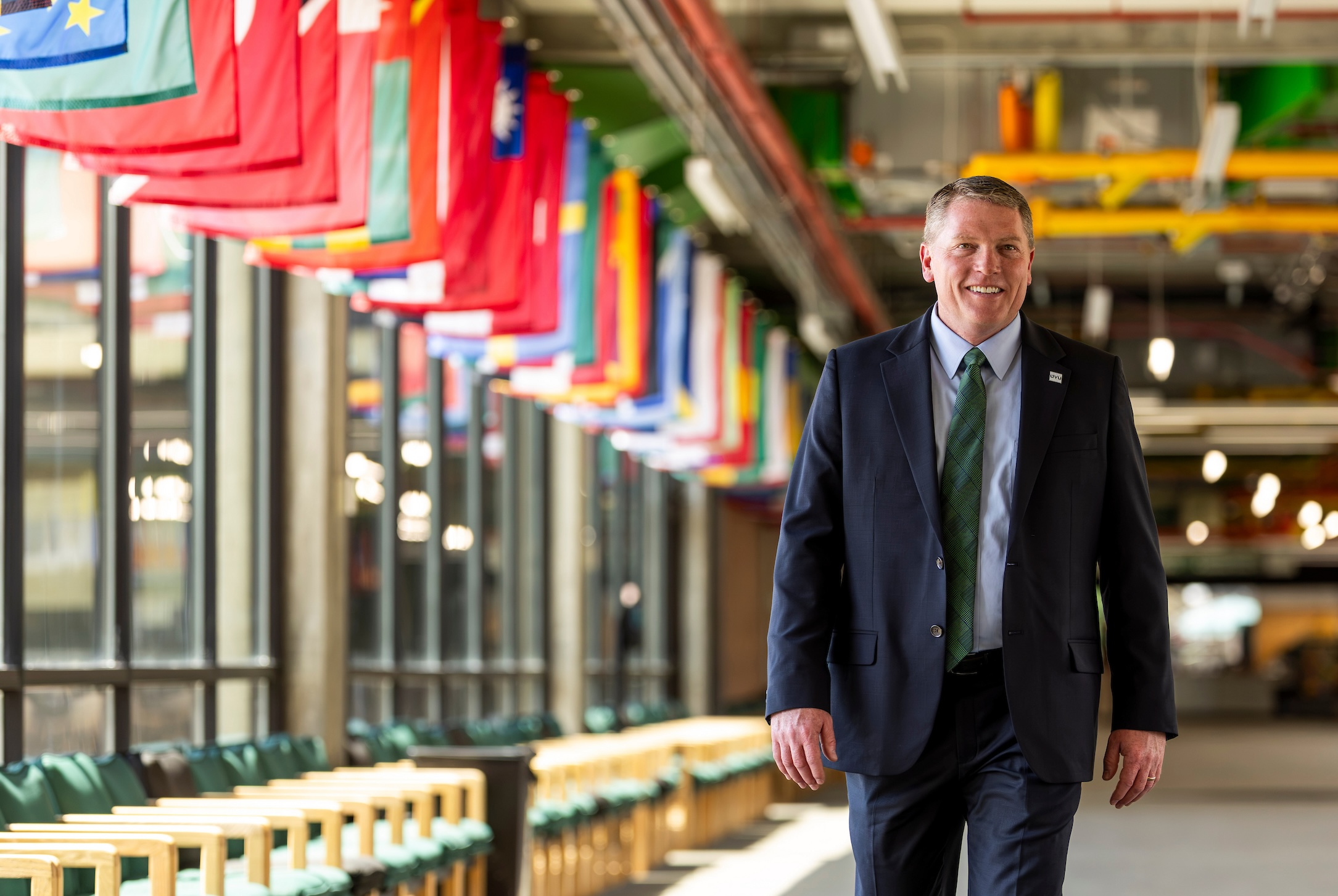 President Jon Anderson Hall of Flags