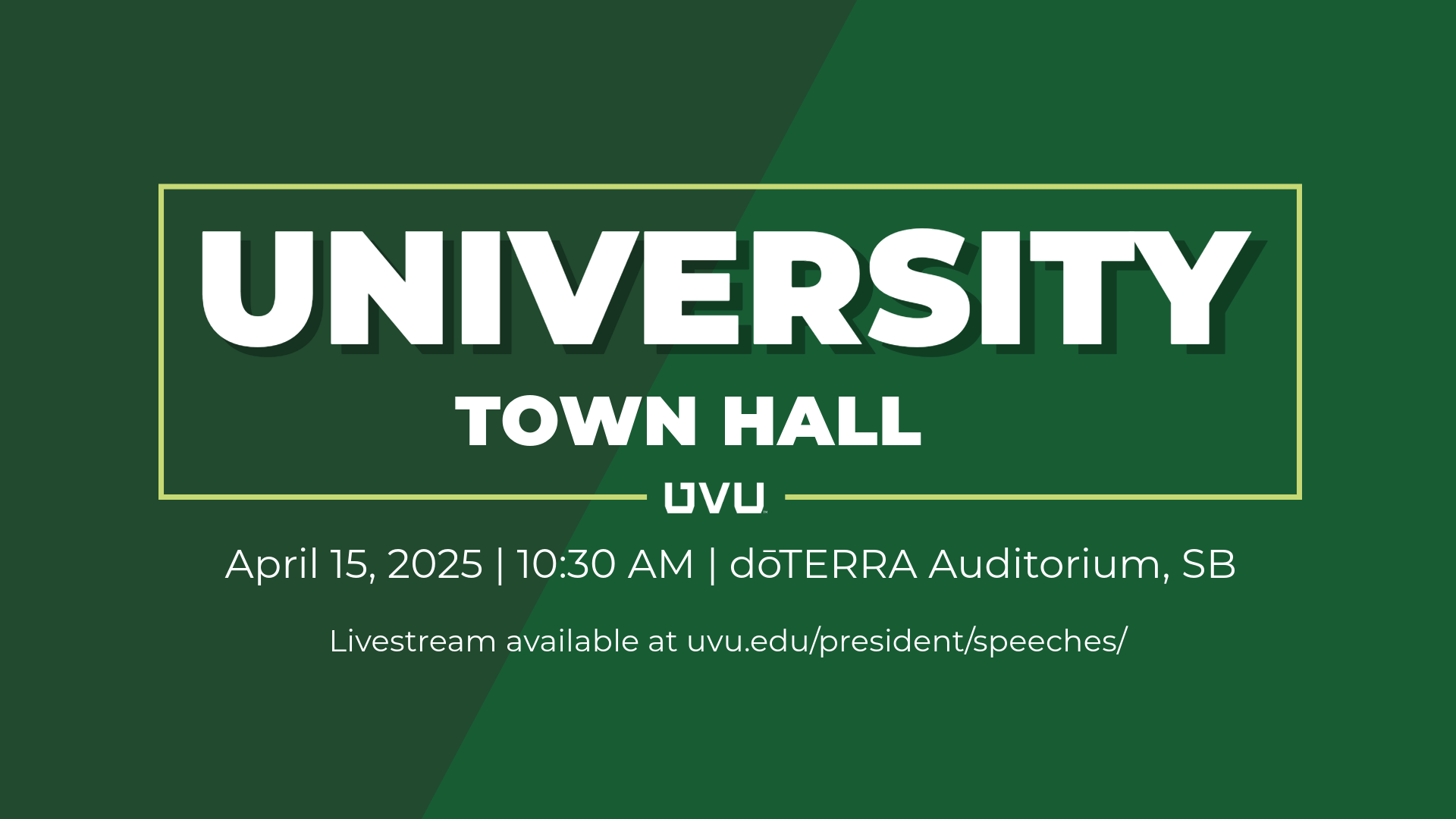 Town Hall for Faculty and Staff