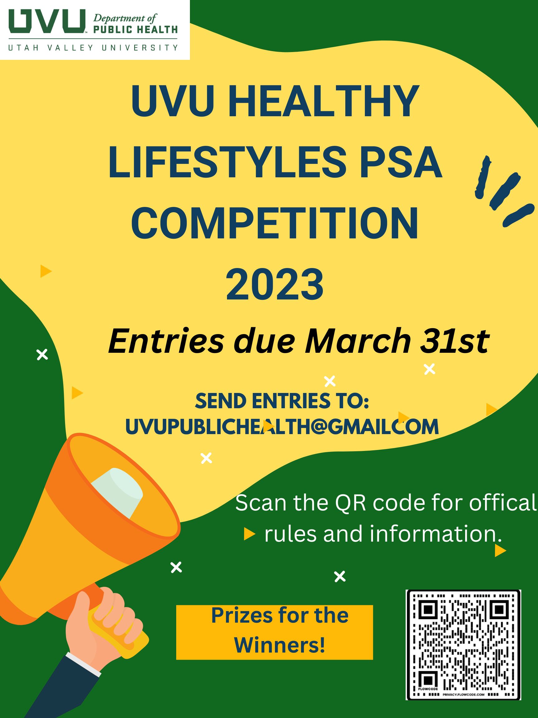 UVU PSA Competition Flyer