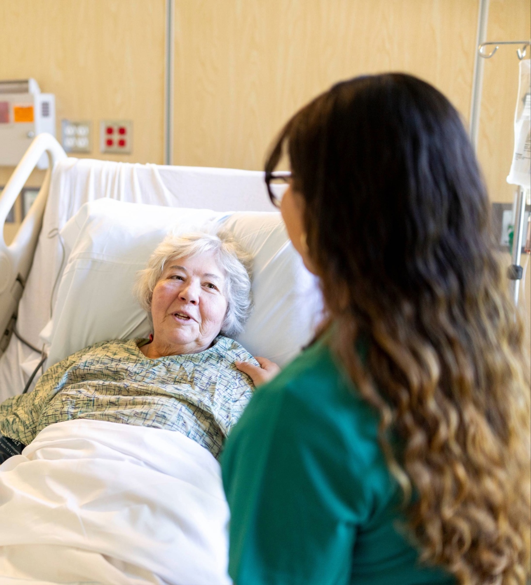 Respiratory Therapists working on helping a patient.