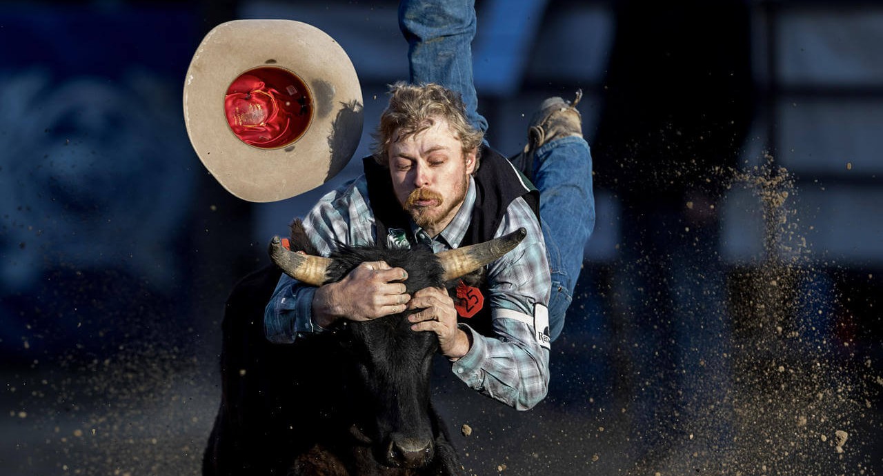 UVU Rodeo team member roping