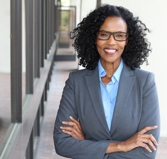 woman in suit