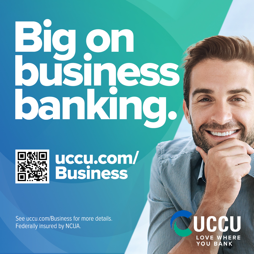 UCCU PSB Sponsorship Ad - "Big on business banking."