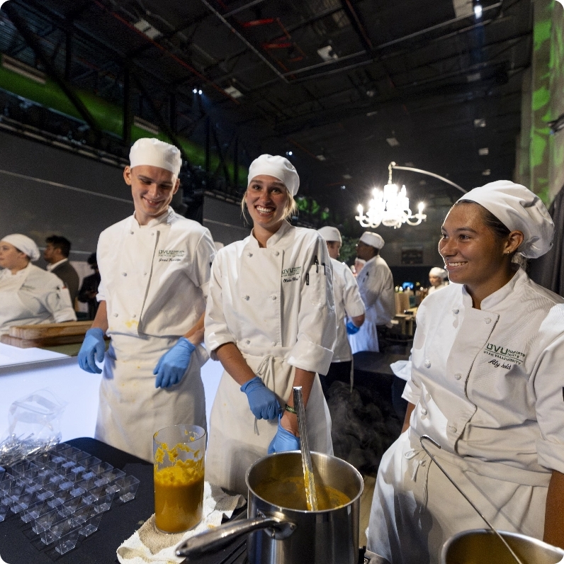 2025 Scholarship Ball caterers preparing food