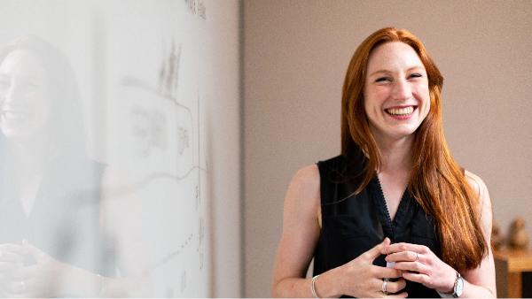 Smiling female student