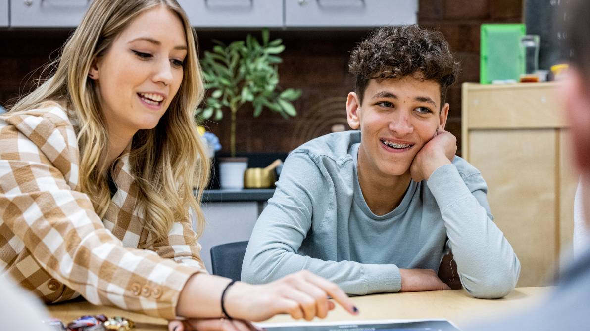 Teacher and student.