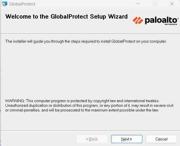 Install the GlobalProtect Client