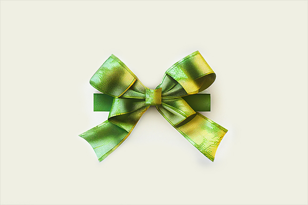 Image of a green bow.