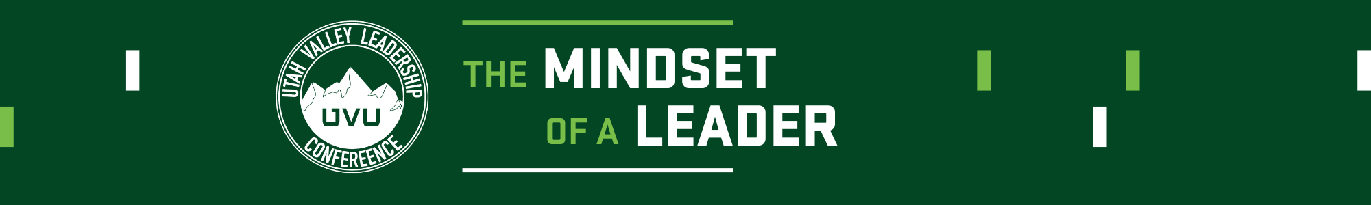 "The Mindset of a Leader" UVLC Conference Banner