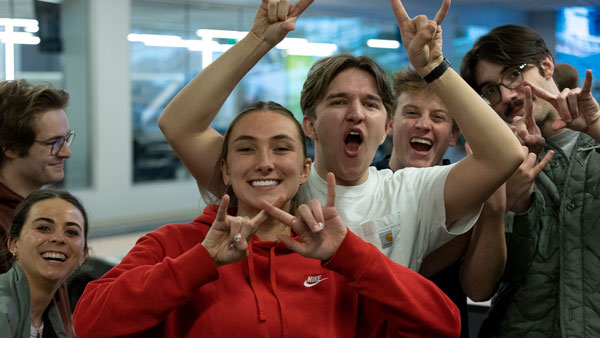 Students excited to work out at the UVU gym