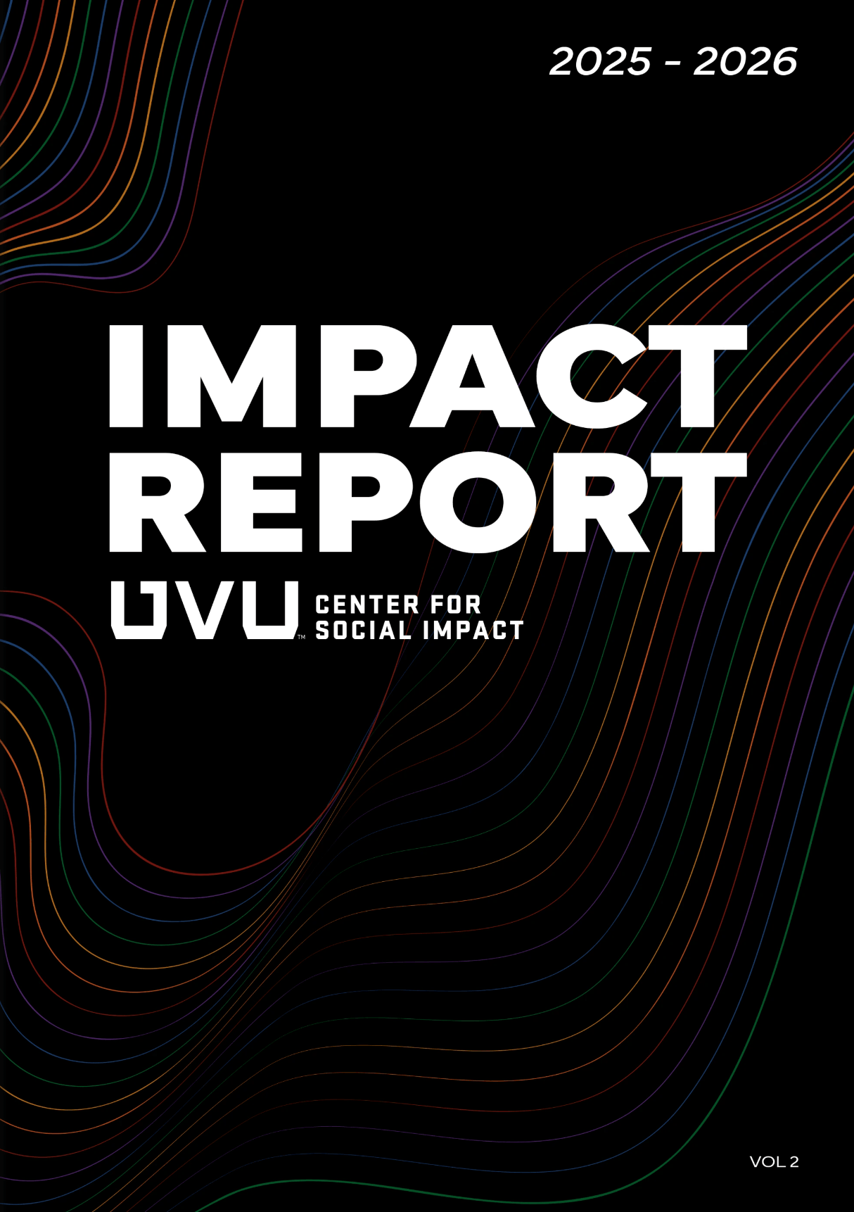 Cover of 25-26 impact report